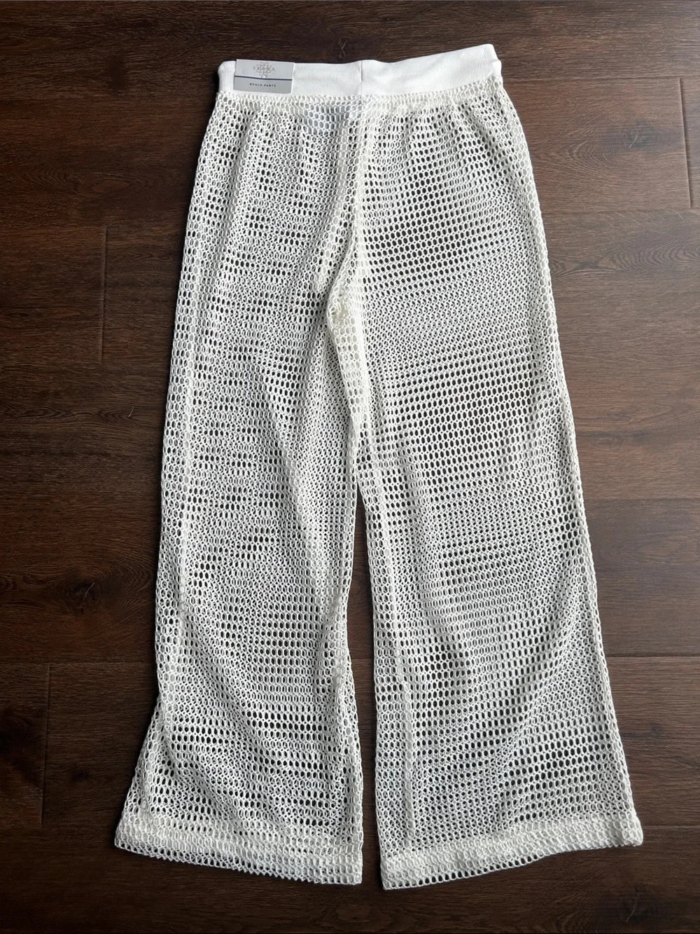 NEW Serra White Net Beach Pants  | Net Beach Pants | Swim Coverup |